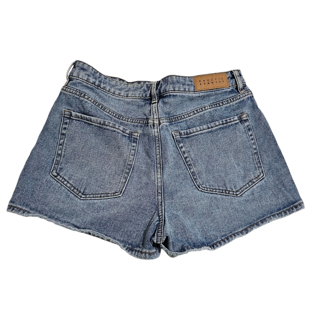 Pacsun Highrise Festival Jean Shorts Button Fly Womens Size 29 - Picture 3 of 12